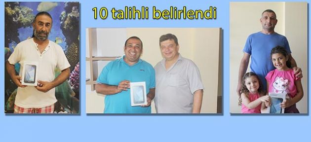 10 talihli belirlendi