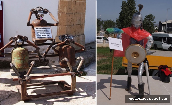 Atık Malzemelerden Heykel Yapma yarışması düzenlendi