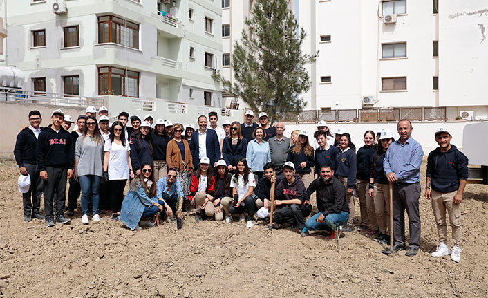 Zeytin, harup ve fıstık çamı fidanı dikildi