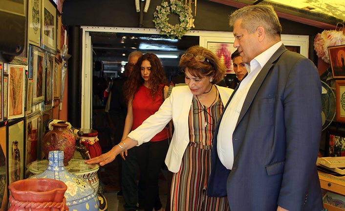 Serpil Çağansoy’un Tuğra Artwokshop sergisinin açılışı yapıldı