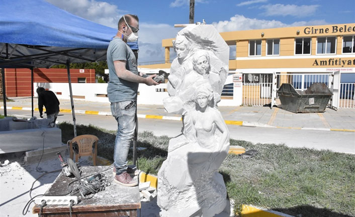 Uluslararası Girne Belediyesi Heykel Sempozyumu devam ediyor