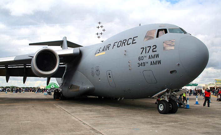 C-17’ler Larnaka’da