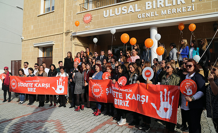 Ulusal Birlik Partisi, kadına yönelik şiddete dikkat çekmek amacıyla yürüyüş düzenledi