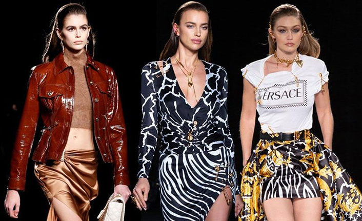 Versace satıştan sonra ilk defilesini gerçekleştirdi