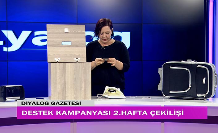 Diyalog Gazetesinin yoğun talep üzerine başlattığı ‘Destek Kampanyasında’ ikinci hafta çekilişi yapıldı