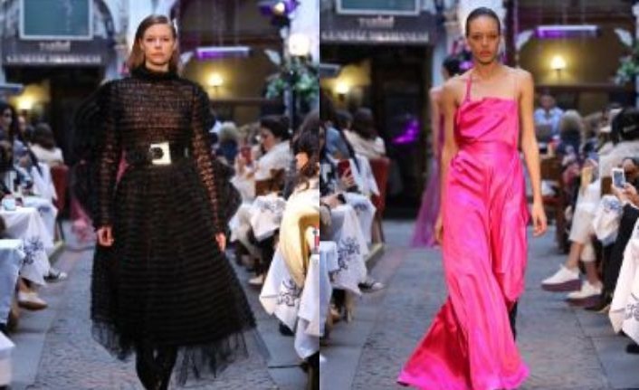 Sudi Etuz, Mercedes Benz Fashion Week Istanbul kapsamında Çiçek Pasajı’nda defile düzenledi