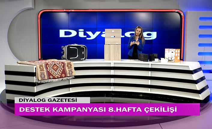 Diyalog Gazetesinin düzenlediği zengin hediye içerikli ‘Destek Kampanyasında’ 8’inci hafta çekilişi yapıldı