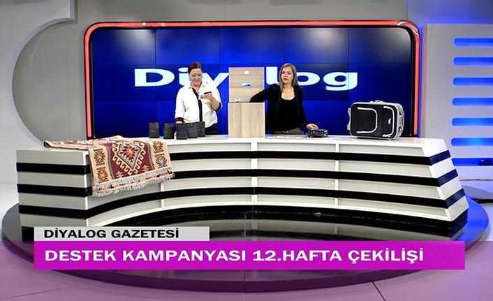 Diyalog Gazetesinin düzenlediği zengin hediye içerikli ‘Destek Kampanyasında’ 12’nci hafta çekilişi yapıldı