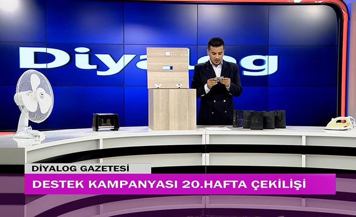 Diyalog Gazetesinin düzenlediği zengin hediye içerikli ‘Destek Kampanyasında’ 20’inci hafta çekilişi yapıldı