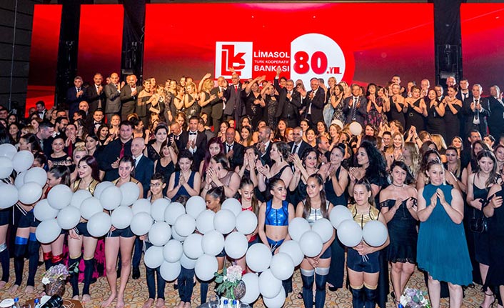 Limasol Bankası'nın 80’inci kuruluş yılı muhteşem bir gala ile kutlandı