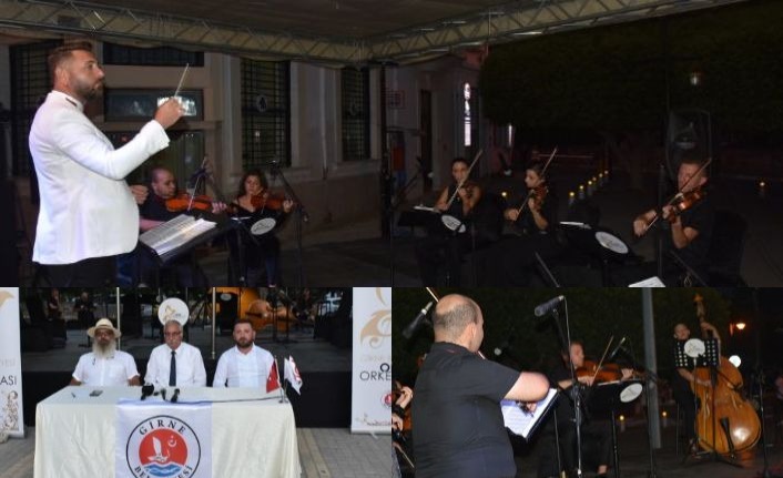 Girne Belediyesi Oda Orkestrası, ilk konserini Ramadan Cemil Meydanı’nda verdi