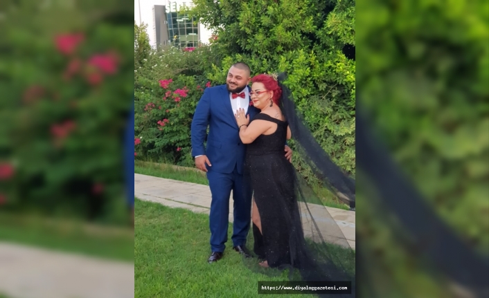 Siyah gelinlik giymeyi tercih eden Hasibe Çakır’ın bu kararına eşi Mehmet Ersoy da destek verdi