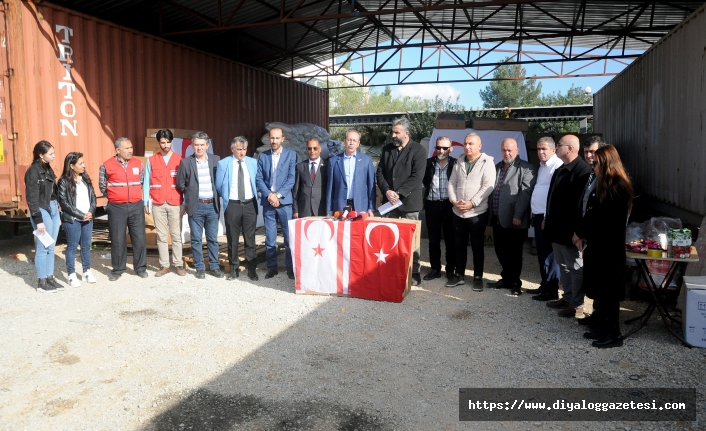 KKTC Türk Kızılay Derneği öncülüğündeki yardım kampanyaları sürüyor