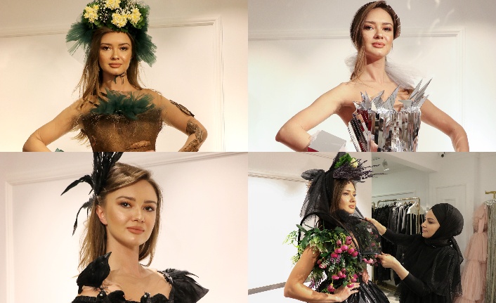 Moda tasarımcısı Gülcan Selçuk, 30 elbiseyi İklim Değişikliği Koleksiyonunda topladı