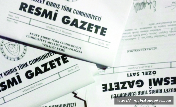 Resmi Gazete’den haberler