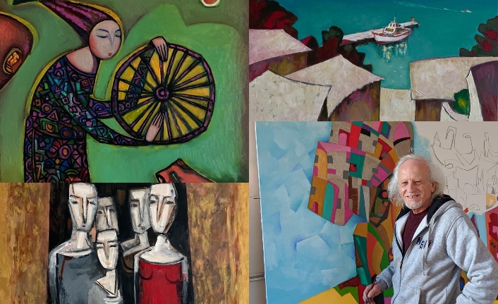 Ramazan Useinov, Kıbrıs Modern Sanat Müzesi için Coronavirüs ile mücadeleyi tuvale taşıdı
