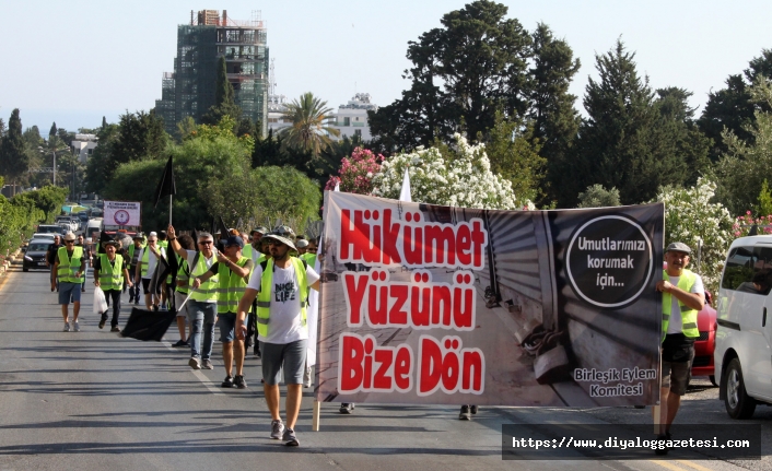 Esnaf Girne'den Lefkoşa'ya yürüyor