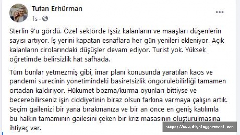 “Oyunlarınız bittiyse ciddiyetin farkına varın”