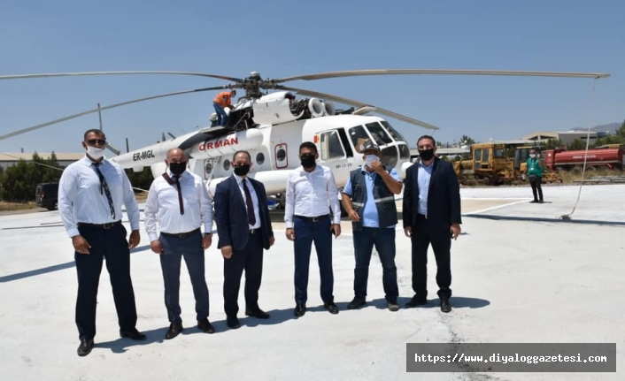 Yangın helikopterimiz geldi