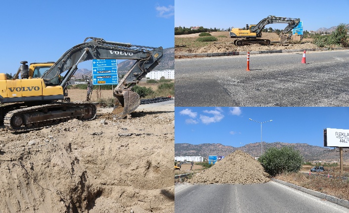 Lefkoşa Girne anayoluna menfez köprü