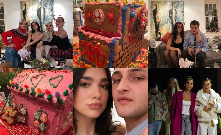 Dua Lipa, Gigi ve Bella Hadid, Noel'i evlerinde kutladı