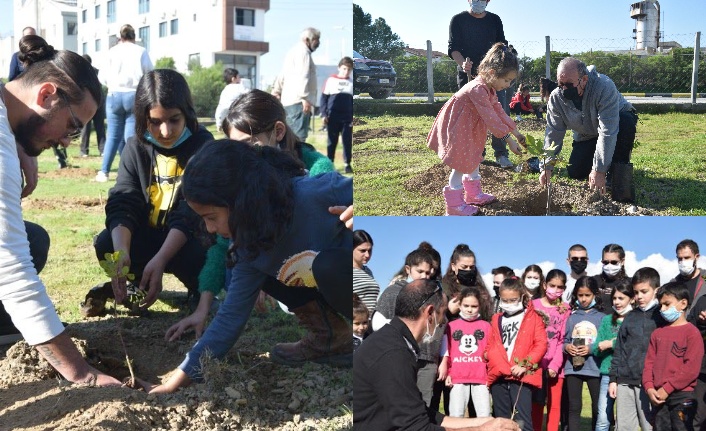 Göçmenköy Taşkınköy Kültür Derneği fidan dikme etkinliği yaptı
