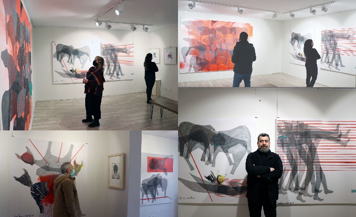 Iraklı sanatçı Saleh Najjar'ın sergisi Kadıköy’de açıldı