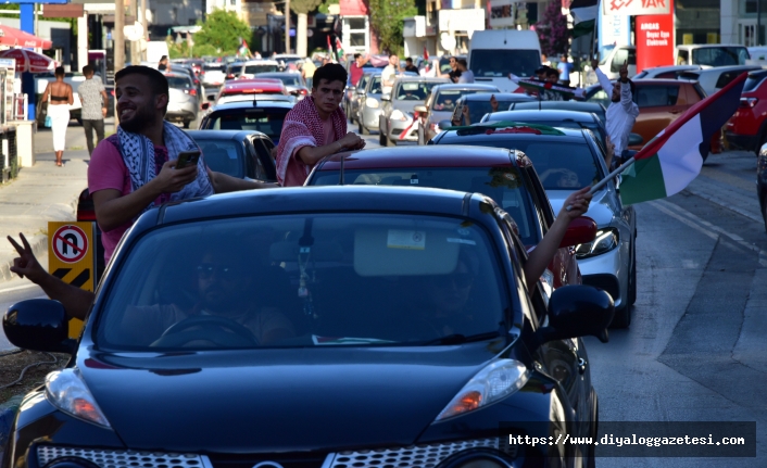 Filistin’e destek gösterisi yapıldı 