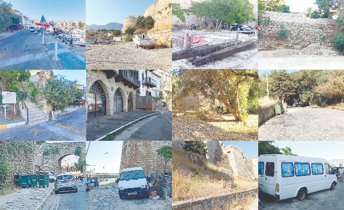 Girne Limanında her taraf dökülüyor