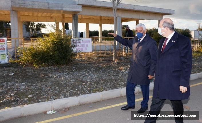 Çalışmaları yerinde inceledi