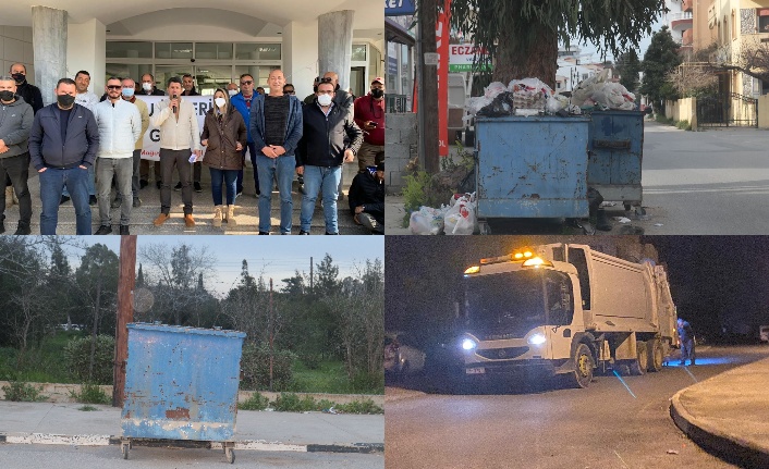 Çöpler toplandı, grev kalktı