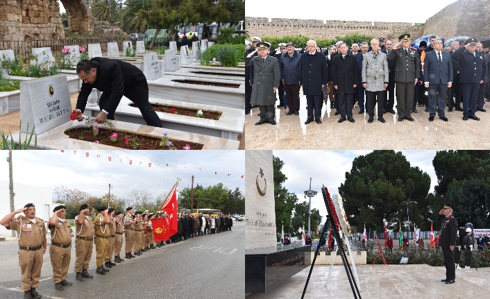 Kahramanlara saygı duruşu