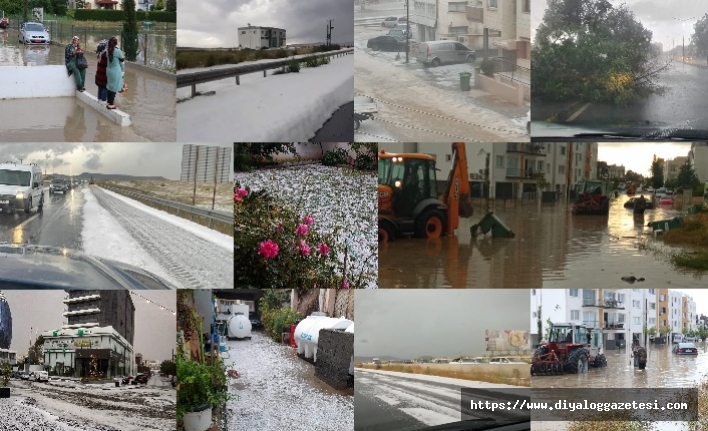 Araçlar su altında kaldı