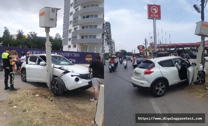 Yağmurdan kaçarken  doluya tutuldu