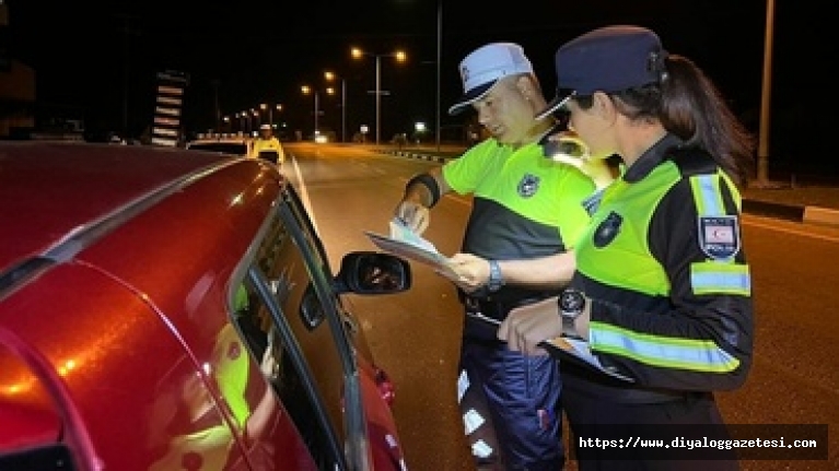 555 sürücüye ceza yazıldı