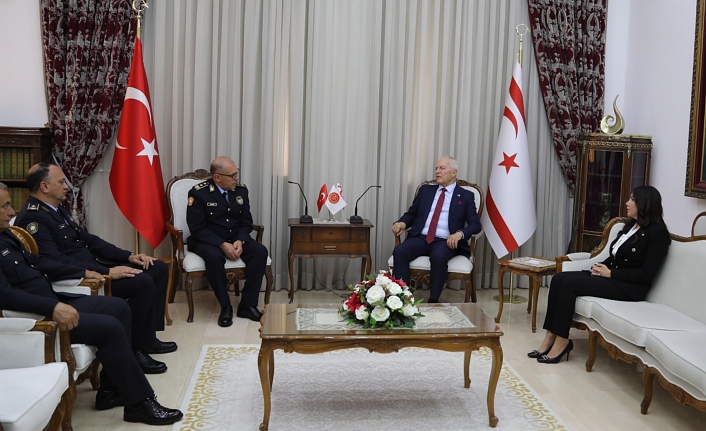 Meclis Başkanı Töre, Polis Genel Müdürü Kuni ve PGM yardımcılarını kabul etti