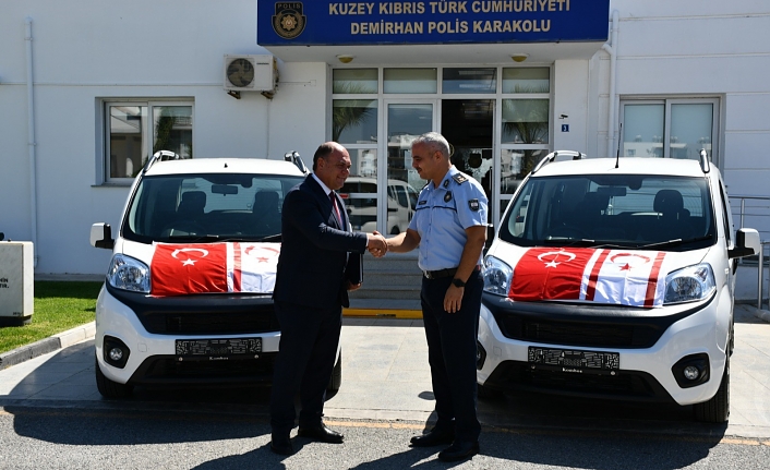 Değirmenlik Akıncılar Belediyesi’nden Demirhan Polis Karakolu’na 2 araç