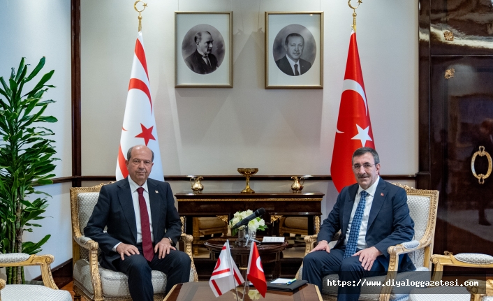T.C Cumhurbaşkanı yardımcısı Cevdet Yılmaz Cumhurbaşkanı Tatar ile görüştü