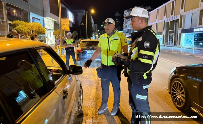 624 sürücüye ceza yazıldı