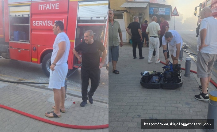 Kısa sürede söndürüldü