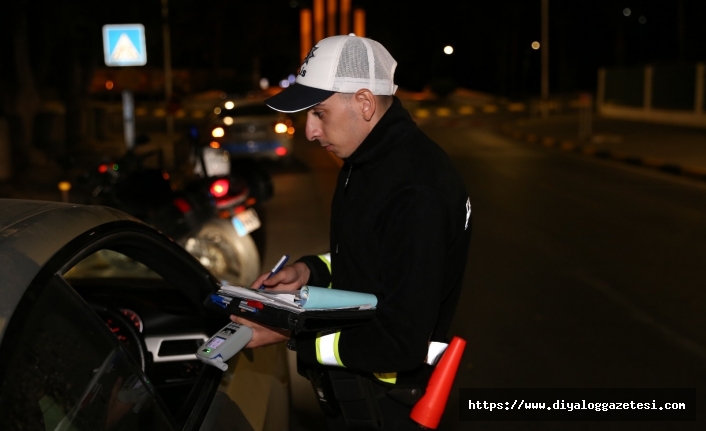 316 sürücüye ceza yazıldı