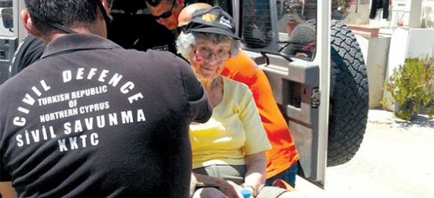 86 yaşındaki Norveçli kadın ayağından yaralandı
