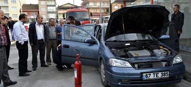 Araçı bırakıp gitti