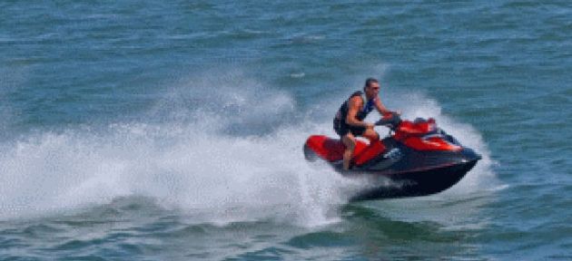 Bafra plajında jet ski kazası