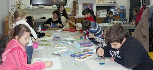 Çocuklar sanatla tanışıyor
