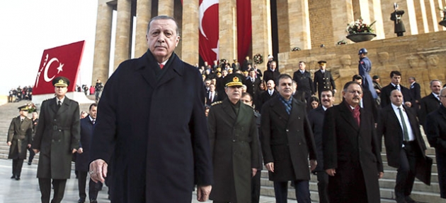 Devlet erkanı  Anıtkabir'de 