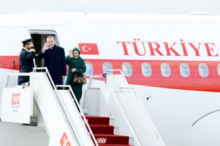 Erdoğan Almanya'ya gitti