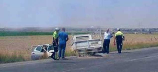 Kontrolsüz yola çıktı kaza yaptı