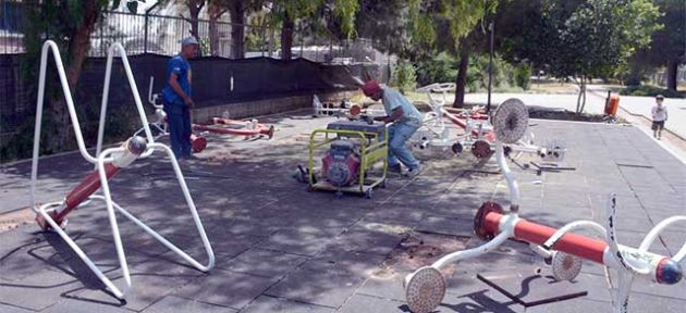 Kumsal Park tamir ediliyor
