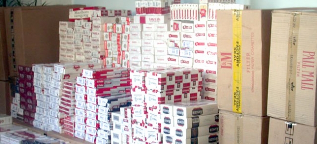 Larnaka’da 200 paket kaçak sigara